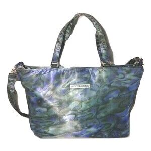 MAORI AOTEAROA Tote Shopper New Zealand Carry All Bag Blue Ocean Print Vintage